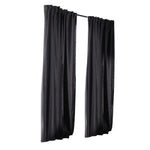 2X Blockout Curtains 180cm x 230cm- Dark Grey