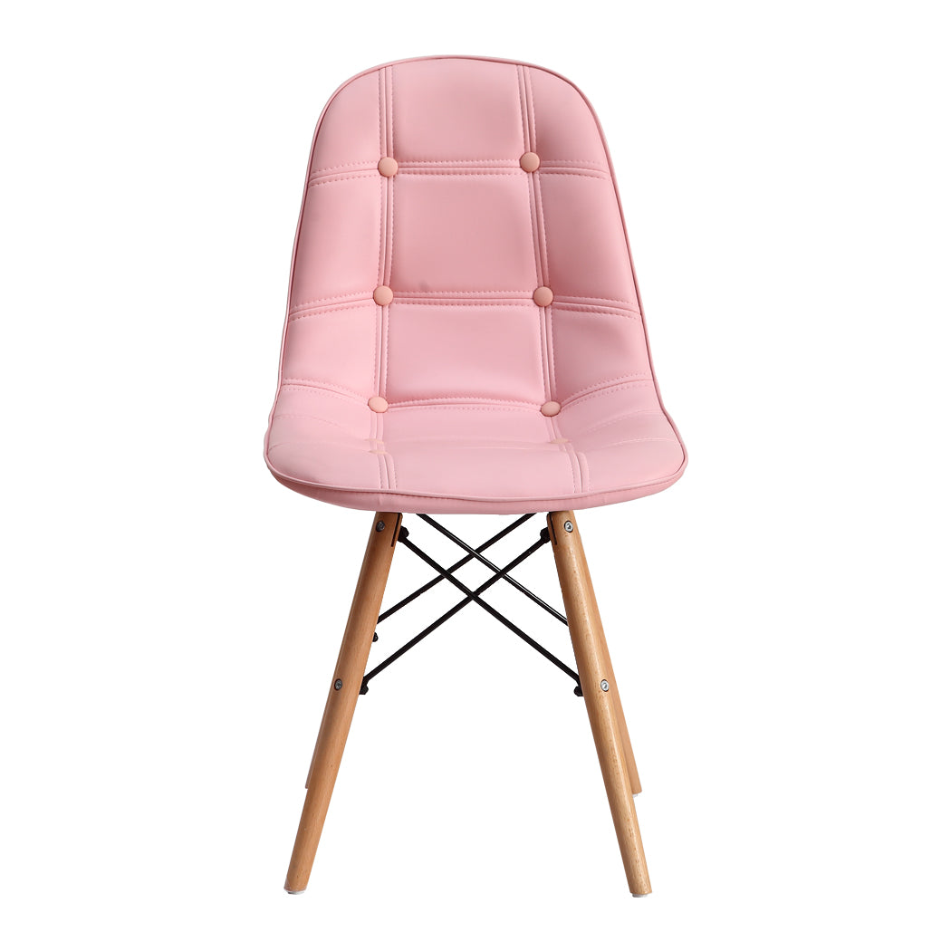 4x PU Leather Dining Chair Office Chairs