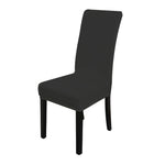 8x Stretch Elastic Chair Covers Dining Room Wedding Banquet Washable Black