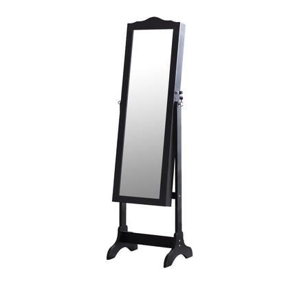 Mirrored Jewellery Dressing Cabinet Black