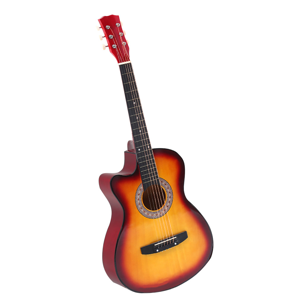 Solid Eco-Rosewood 38 Inch Wooden Folk Acoustic Guitar