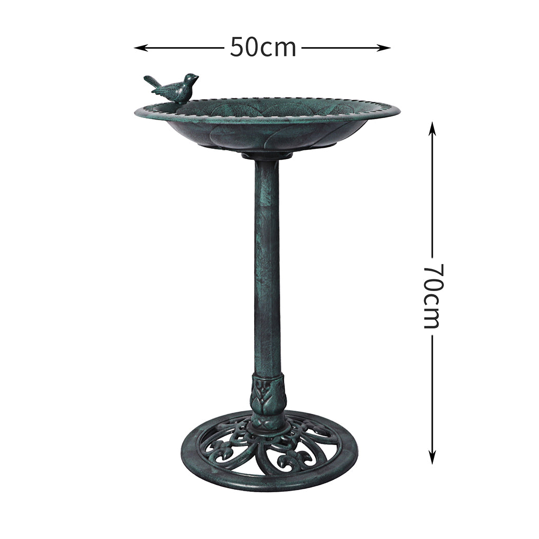 Premium quality 2PC  Bird Bath Feeder Food Station -Green