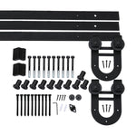 3.66M Antique Classic Style Single Sliding Barn Door Hardware Track Roller Kit