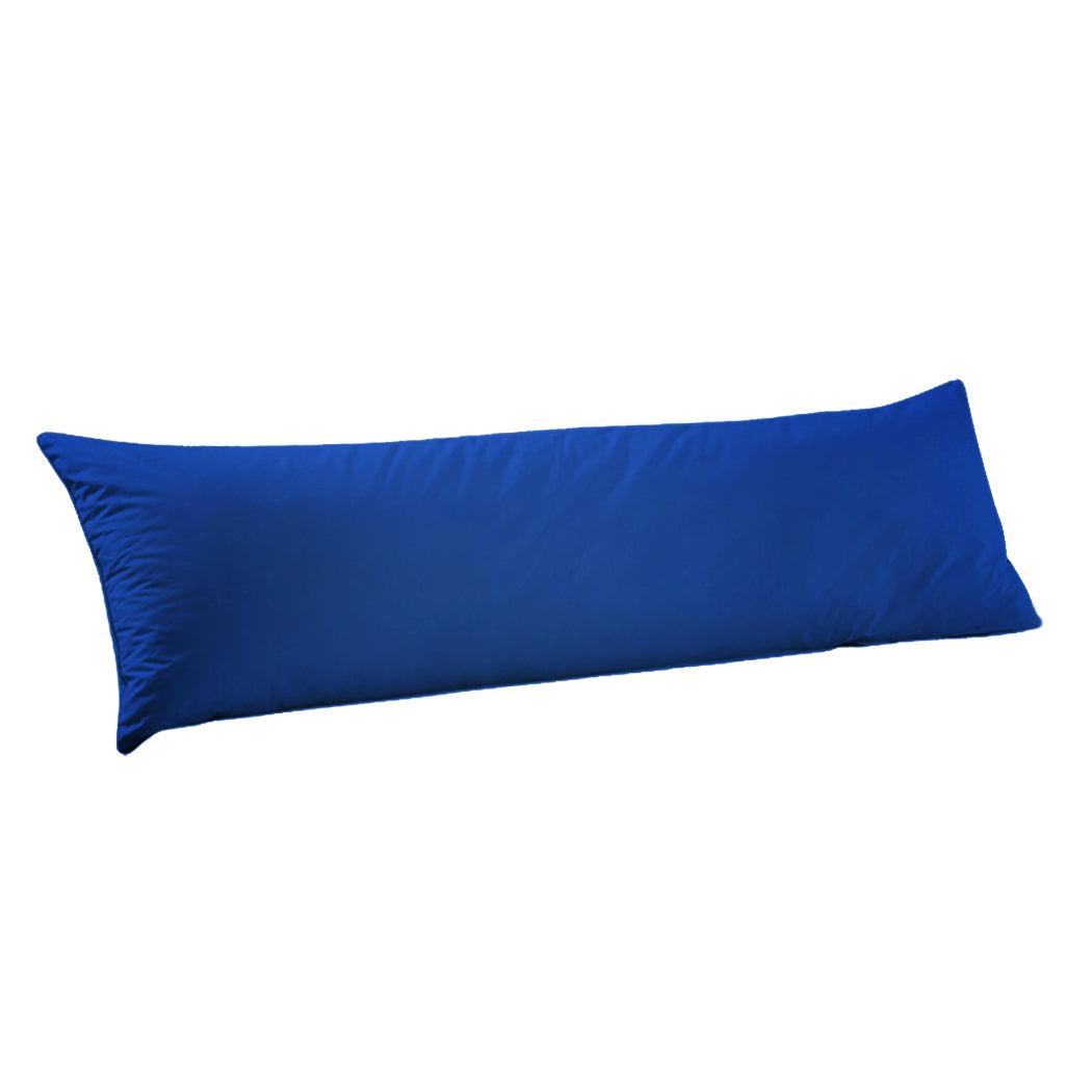 Body Full Long Pillow Luxury Slip Cotton Maternity Pregnancy 137cm Navy