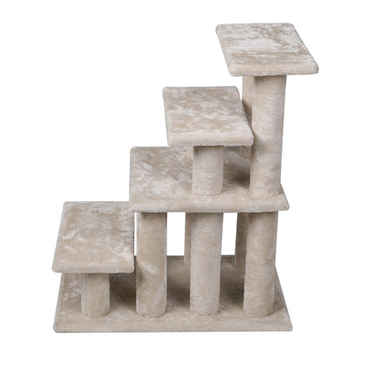 Cat Tree Beastie Scratching Condo Tower Scratcher Climbing Cream 
