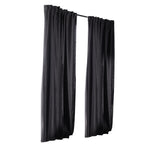 2X Blockout Curtains 132cm x 213cm- Dark Grey