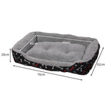 Pet Dog Cat Bed Deluxe Soft Cushion Lining Warm Kennel L