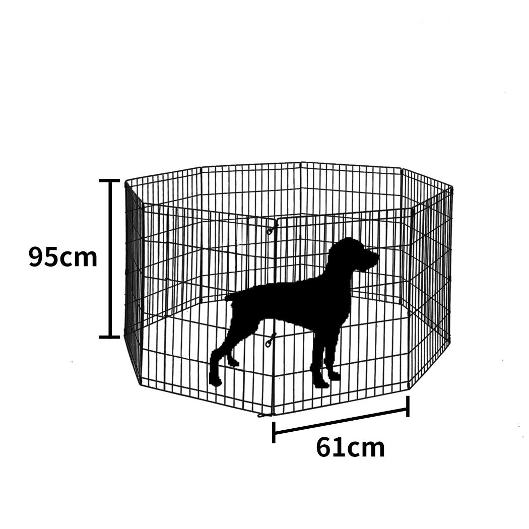 unique hex shaped 8 Panel Fence Black Playpen 36"