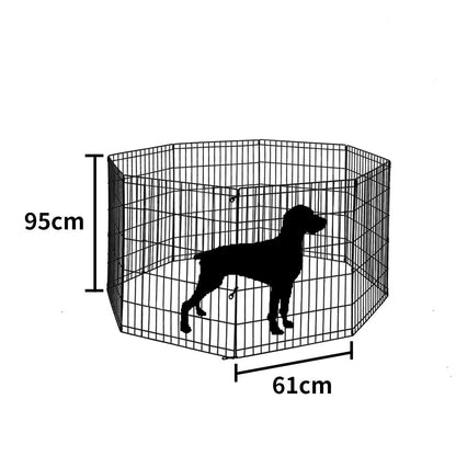 unique hex shaped 8 Panel Fence Black Playpen 36"