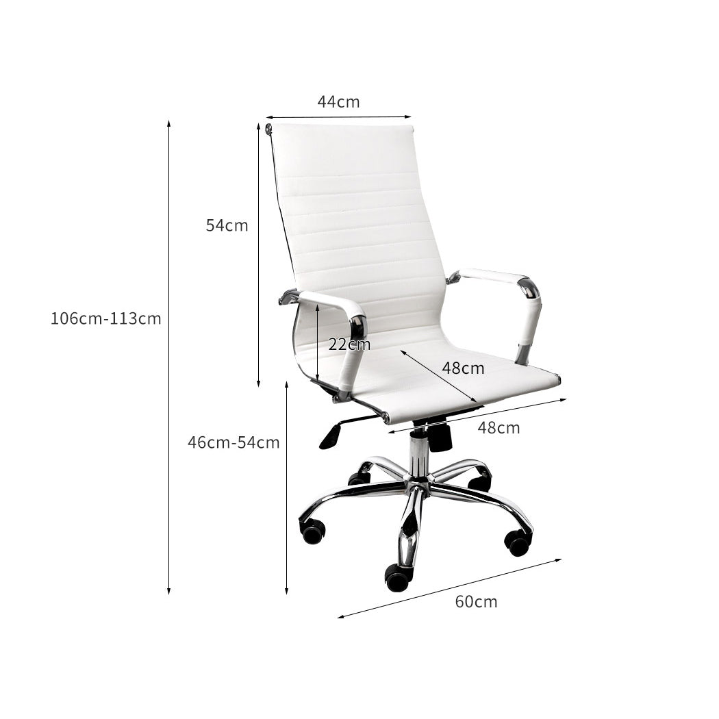 Gaming Chair High-Back Computer White
