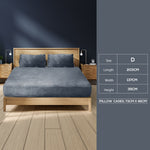 Fully elastic fitted sheet Double Size Dark Grey