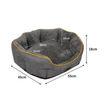 Electric Pet Heater Bed Heated Mat Cat Dog Heat Blanket Removable Cover S/M