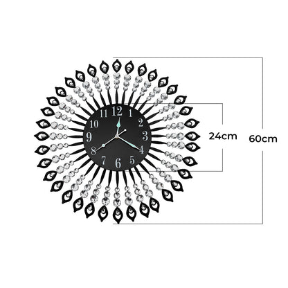 Luxury Modern Wall Clock Black