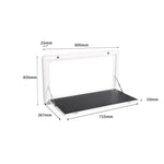 Caravan Folding Table Picnic Camping White Foldable Desk 800x450mm Motorhome RV
