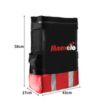 Monvelo Spare Wheel Bin Accessory Storage Bag 60L Recovery Tote Rear Snatch Red
