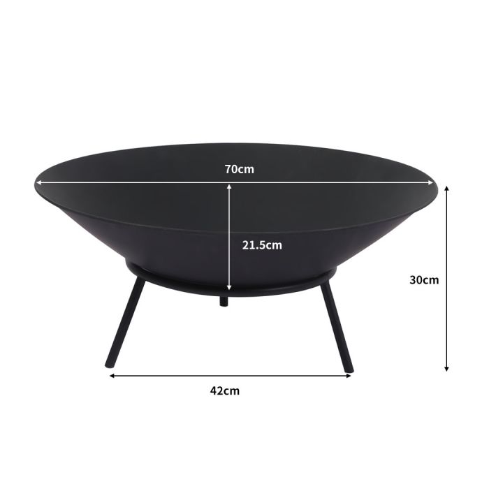 2IN1 Steel Fire Pit Bowl Firepit