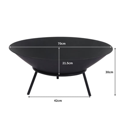 2IN1 Steel Fire Pit Bowl Firepit