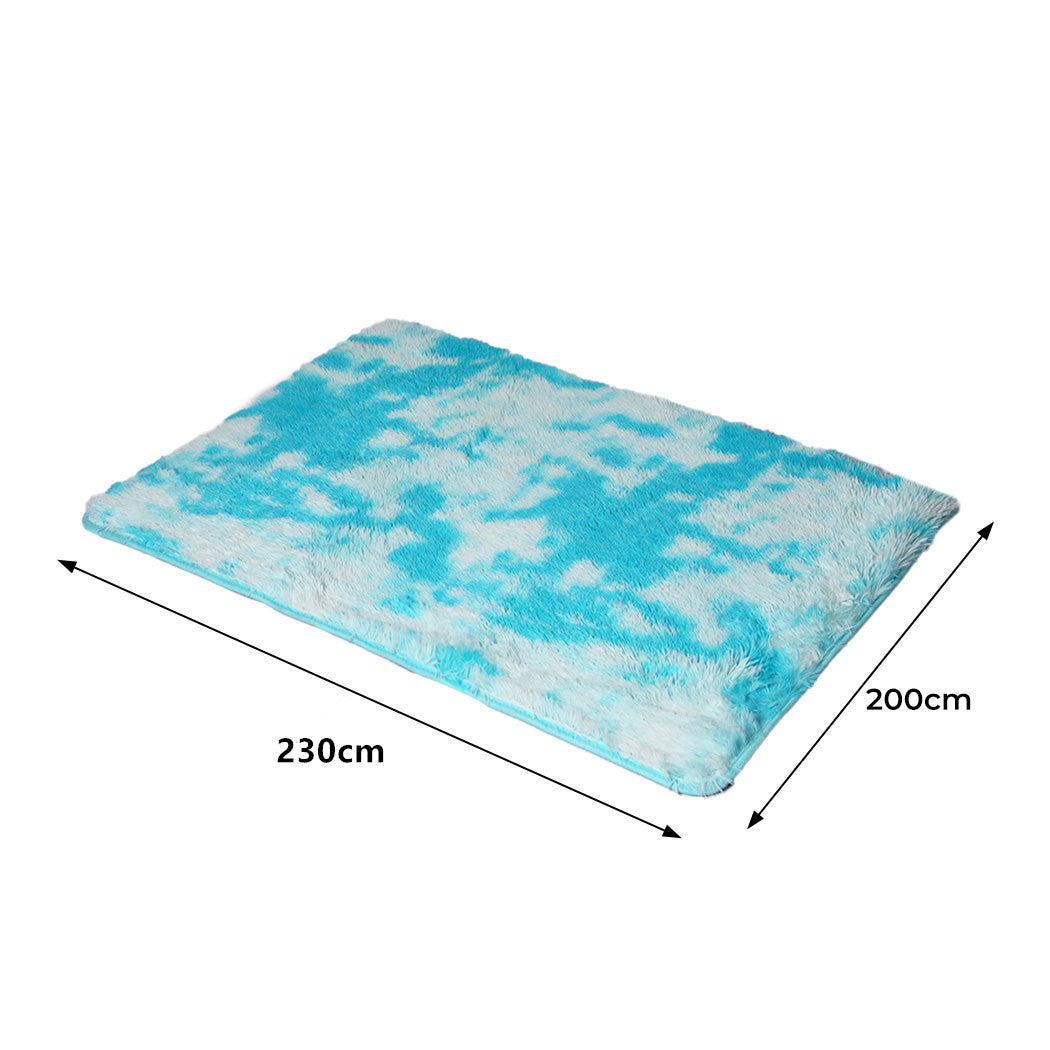 Floor Rug Shaggy Rugs Soft Large Carpet Area Tie-dyed Maldives 200x230cm