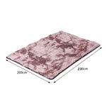 Floor Shaggy Rugs Soft Large Carpet Area Tie-dyed Noon TO Dust 200x230cm