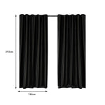 2X Blockout Curtains Window Eyelet Bedroom