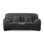 Easy Fit Stretch Couch Sofa Slipcovers Protectors Covers 2 Seater Black