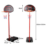Adjustable Height Basketball Hoop Stand System