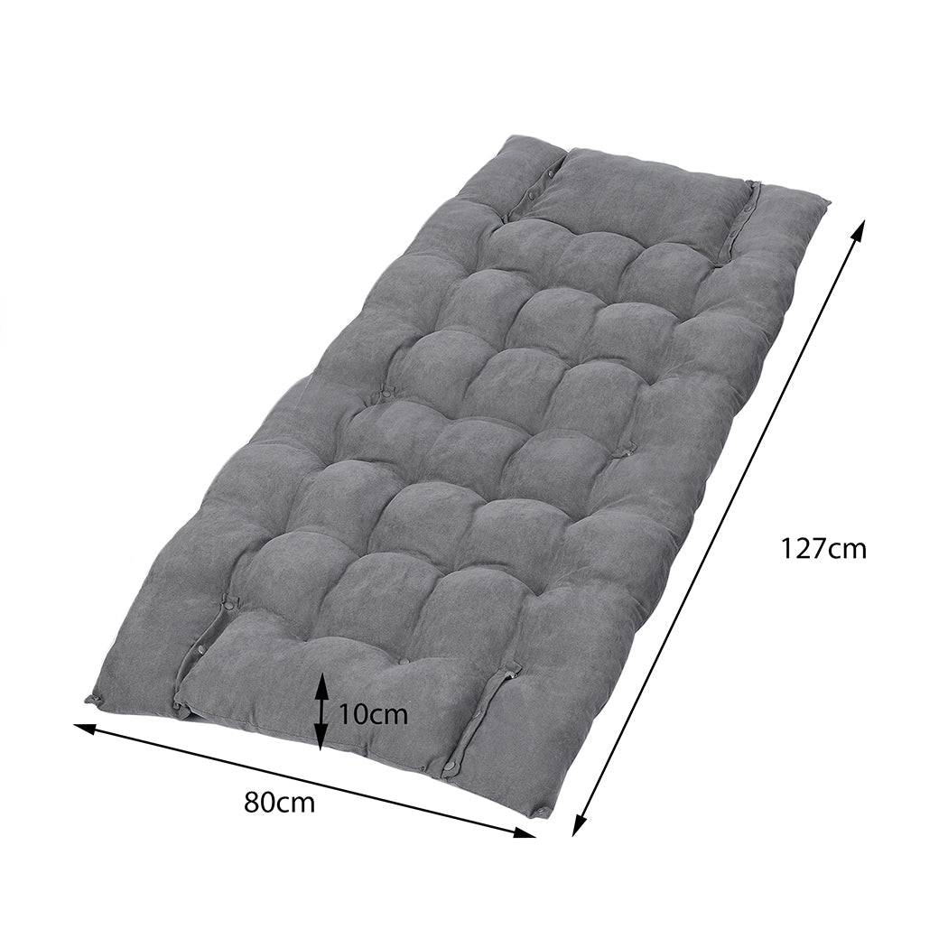 Pet Bed 2 Way Use Dog Cat Soft Warm Calming Mat Grey XL 
