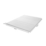 7 Zone Double Mattress Topper Removable Cover Natural 5cm