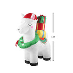 Inflatable Christmas Decor Christmas Llama 1.5M LED Lights Xmas Party