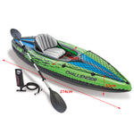 Kayak Boat Inflatable K1 Sports Challenger 1 Seat Floating Oars River Lake