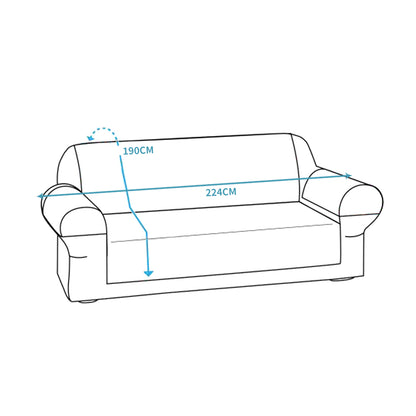 2 Seater Sofa Covers Quilted Couch Lounge Protectors Slipcovers Teal