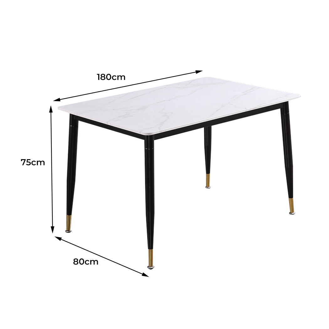 Metal Dining Table Legs Steel White