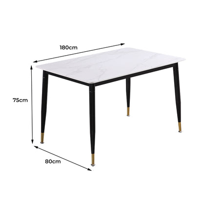Metal Dining Table Legs Steel White
