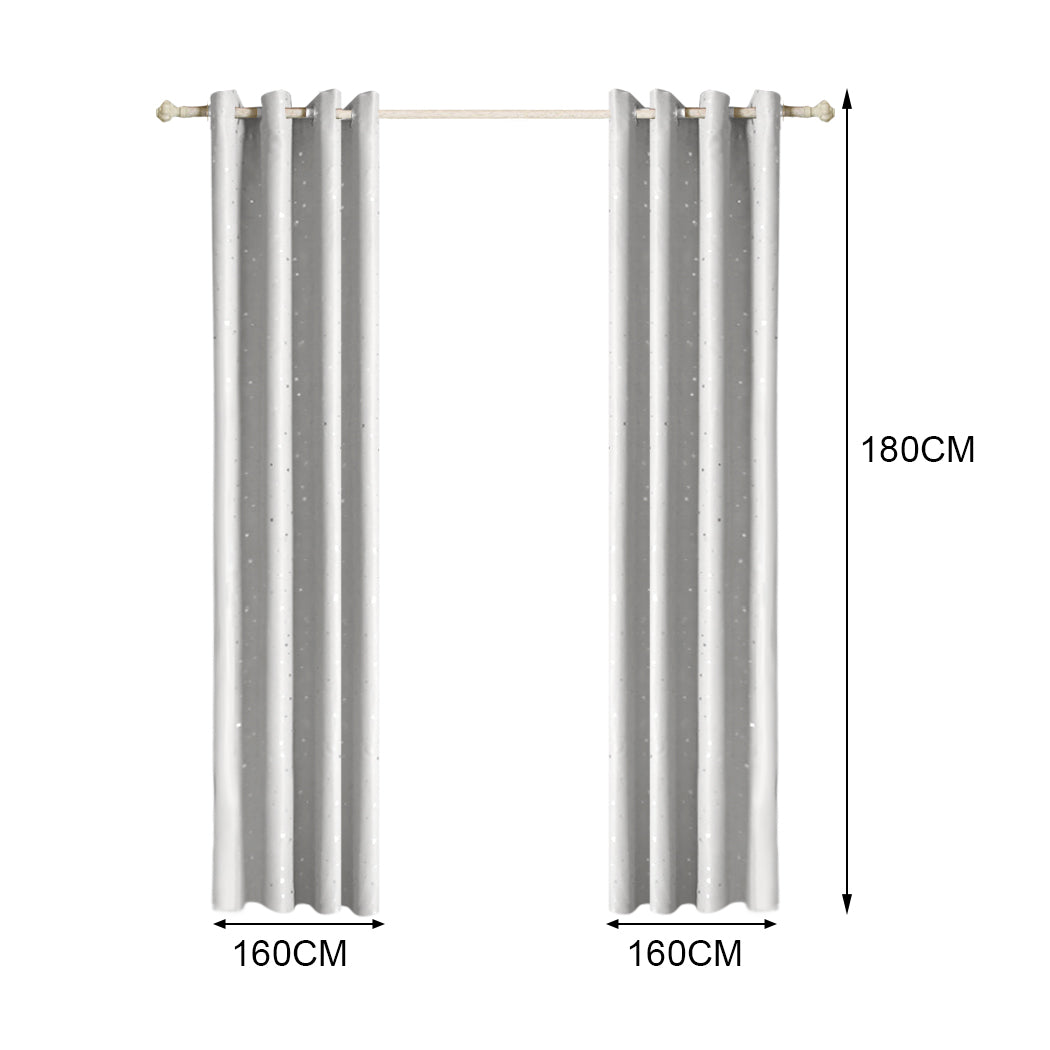 Blackout Curtains 3 Layers Eyelet Pure Fabric