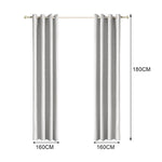 Blackout Curtains 3 Layers Eyelet Pure Fabric