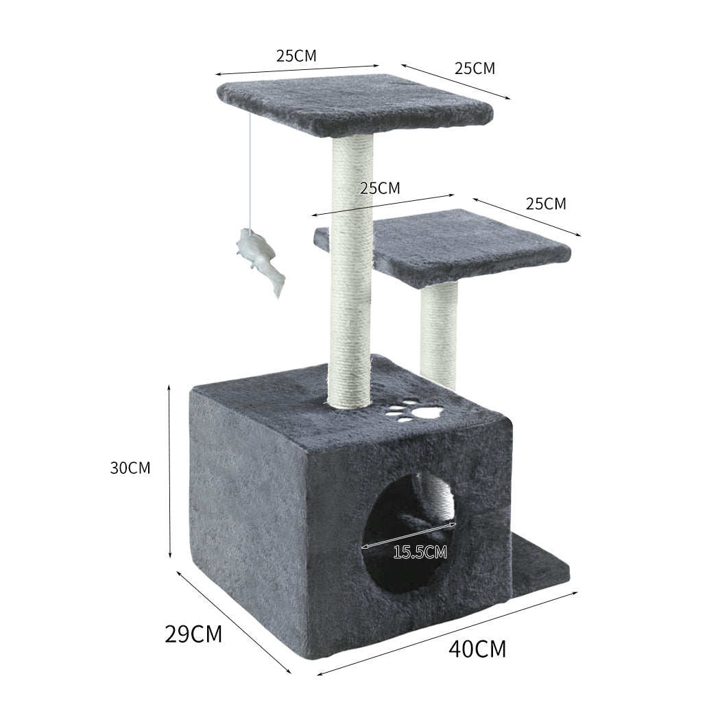 0.6M Cat Scratching Post Tree Grey