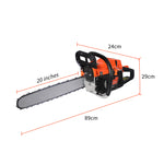 Chainsaw Commercial E-Start Pruning Petrol Chain Saw Wood