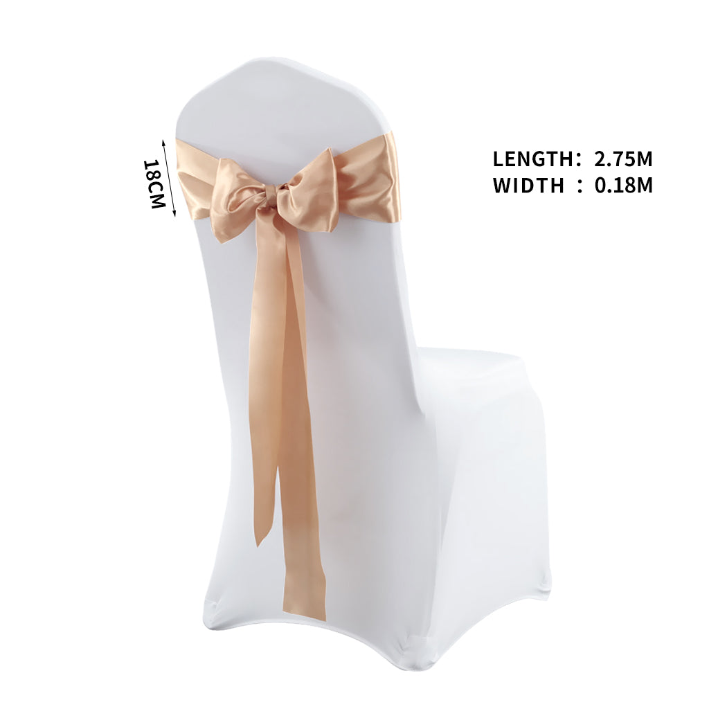 20x Satin Chair Sashes Table Runner 275x18cm