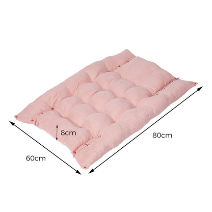 Pet Bed 2 Way Use Dog Cat Soft Warm Calming Mat Pink M 
