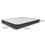 H&L Bedding Mattress Spring Queen Size Premium Bed Top Foam Medium Firm 18CM