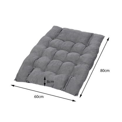 Pet Bed 2 Way Use Dog Cat Soft Warm Calming Mat Grey M 
