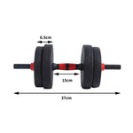 10KG Adjustable Rubber Fitness Dumbbells