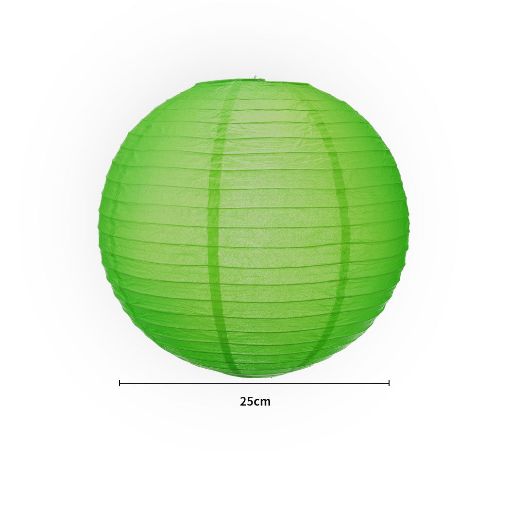 12" Paper Lanterns for Wedding Party Green Colour