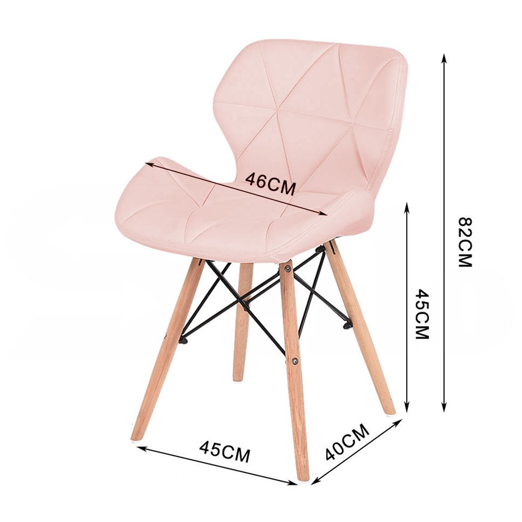 4x PU Leather Dining Chair Office Cafe Lounge Chairs