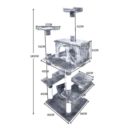 1.83M Cat Scratching Post Tree House 
