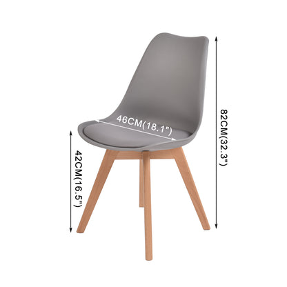 2x Retro Replica Leather Dining Chair