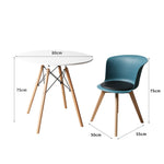 High-quality PU Leather 4Pcs Office Meeting table and Chair Set