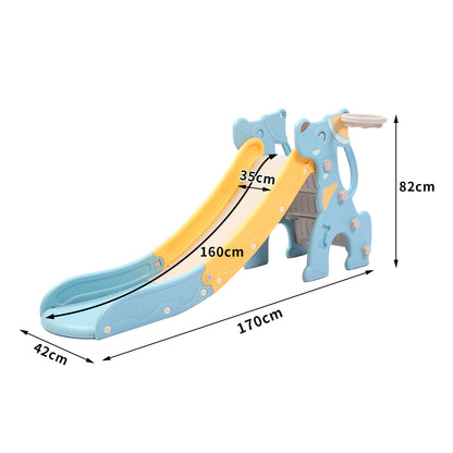Kids Slide 160cm Extra Long Play Set Blue 
