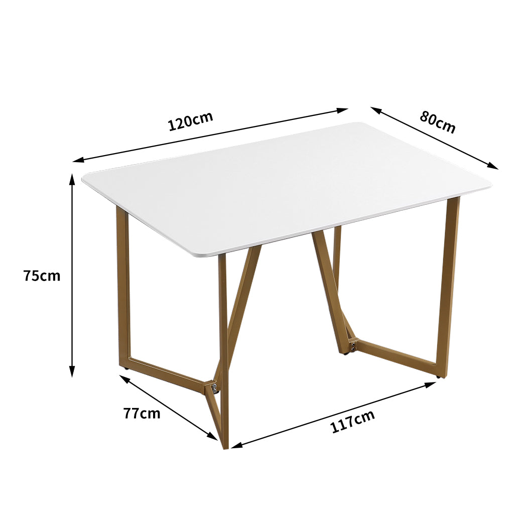 Modern and stylish Generous 4-seater Dining Table-White