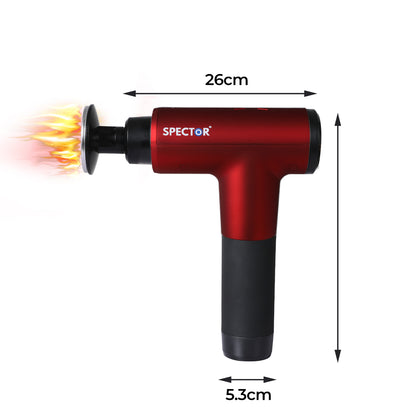 Massager Gun 8 Head Red